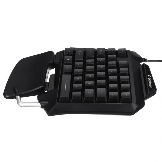 G92 Single Hand RGB LED Backlit Gaming Keyboard 35 Keys Keypad Mouse for PUBG LOL Dota Games G92 Single Hand RGB LED Backlit Gaming Keyboard 35 Keys Keypad Mouse for PUBG LOL Dota Games