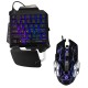 G92 Single Hand RGB LED Backlit Gaming Keyboard 35 Keys Keypad Mouse for PUBG LOL Dota Games G92 Single Hand RGB LED Backlit Gaming Keyboard 35 Keys Keypad Mouse for PUBG LOL Dota Games