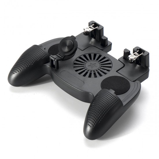 Game Controller Multi-function Auxiliary Gamepad Joystick Shooter Button Cooling Fan for iOS Android PUBG Mobile Game