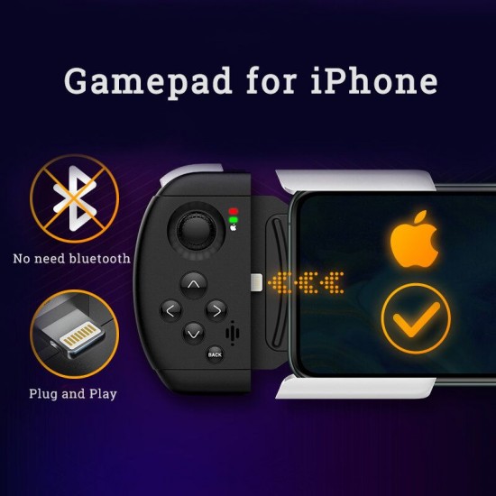 Gaming One-handed Gamepad Stretchable Game Controller for iPhone Joystick Fire Trigger for PUBG Mobile Games