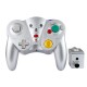 HY-5201 2.4G Wireless Gamepad Joypad for Nintendo Gamecube NGC Vibration Clear Joystick Game Controller for Nintendo Wii Game Console