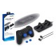 Handle Silicone Rocker Cover Vertical Stand Game Console Kit with Headphones for PS4 Slim Pro Series