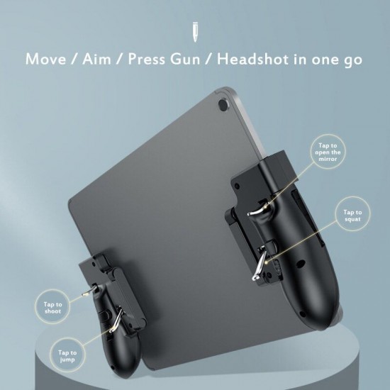 H11 Six Finger PUBG Controller Trigger Gamepad For Apple Pad Tablet FPS Game Handle H11 Six Finger PUBG Controller Trigger Gamepad For Apple Pad Tablet FPS Game Handle