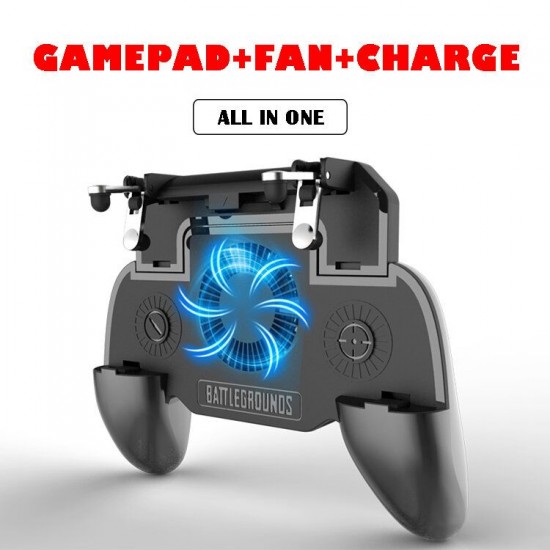 S9 Mobile Game Controller For PUBG Triggers Joystick Gamepad With Cooling Fan For iPhone XS 11Pro Huawei P30 P40 MI10 OnePlus 8Pro