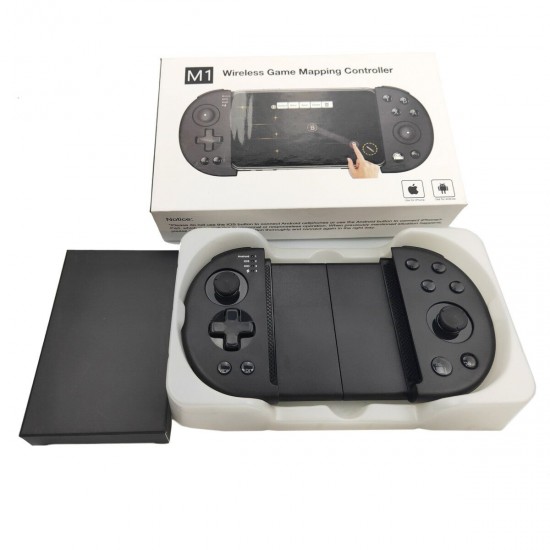 M1 bluetooth 4.0 Gamepad Telescopic Stretchable Game Controller for iOS Android PUBG Mobile Game 3.5-6.3 inch M1 bluetooth 4.0 Gamepad Telescopic Stretchable Game Controller for iOS Android PUBG Mobile Game 3.5-6.3 inch