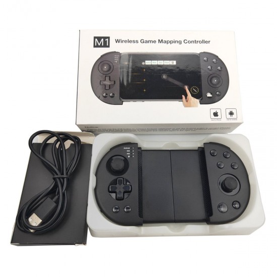 M1 bluetooth 4.0 Gamepad Telescopic Stretchable Game Controller for iOS Android PUBG Mobile Game 3.5-6.3 inch M1 bluetooth 4.0 Gamepad Telescopic Stretchable Game Controller for iOS Android PUBG Mobile Game 3.5-6.3 inch