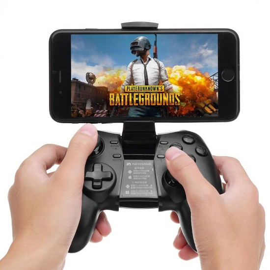 Q1 bluetooth 4.0 2.4G Wireless Vibration Gamepad with Phone Clip for Android IOS PC TV Box