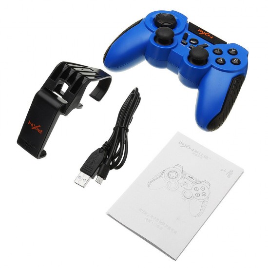 8663 Wired bluetooth Vibration Gamepad with Phone Clip for TV PC Tablet Android Mobile Phone