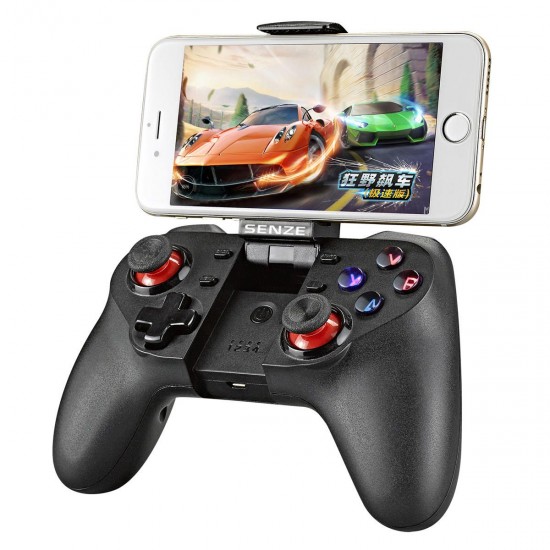 SZ-A1019 bluetooth Gamepad with Bracket Game Controller for iOS Android Mobile Phone TV Box PC Tablets Smart TV SZ-A1019 bluetooth Gamepad with Bracket Game Controller for iOS Android Mobile Phone TV Box PC Tablets Smart TV