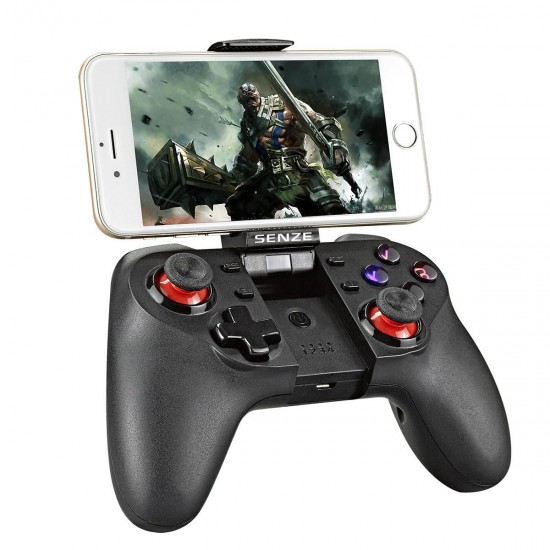 SZ-A1019 bluetooth Gamepad with Bracket Game Controller for iOS Android Mobile Phone TV Box PC Tablets Smart TV SZ-A1019 bluetooth Gamepad with Bracket Game Controller for iOS Android Mobile Phone TV Box PC Tablets Smart TV