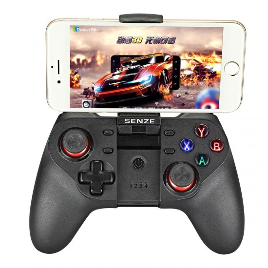 SZ-A1019 bluetooth Gamepad with Bracket Game Controller for iOS Android Mobile Phone TV Box PC Tablets Smart TV