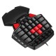 Single Hand Gaming Keyboard USB Wired Keypad 3200 dpi Mouse for PS4 PC Game One-handed Ergonomic Keyboard for Xbox PC Laptop