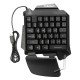 Single Hand Gaming Metal Keyboard Backlit Game Keypad for PUBG Mobile Games Single Hand Gaming Metal Keyboard Backlit Game Keypad for PUBG Mobile Games