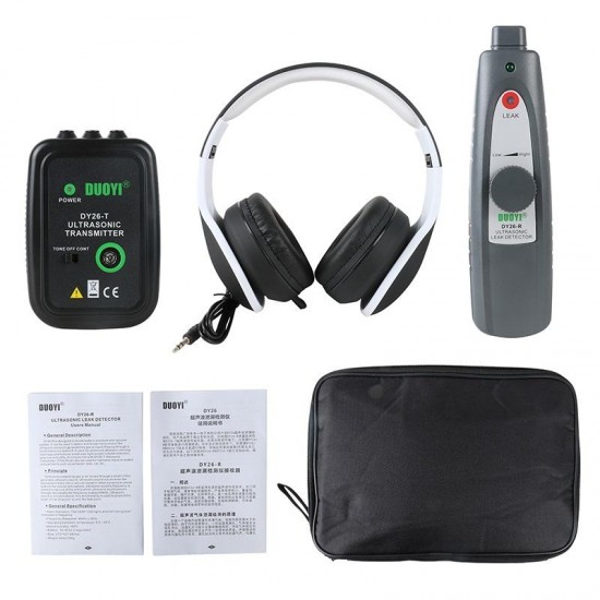 DY26 Mini Ultrasonic Flaw Detectors Gas Handheld Portable Vacuum Sealing Leakage Tester Location Determine Leak Tester Detector DY26 Mini Ultrasonic Flaw Detectors Gas Handheld Portable Vacuum Sealing Leakage Tester Location Determine Leak Tester Detector