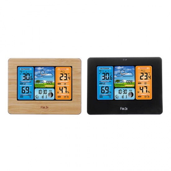 Digital LCD Indoor & Outdoor Weather Station Clock Calendar Thermometer Wireless Digital LCD Indoor & Outdoor Weather Station Clock Calendar Thermometer Wireless