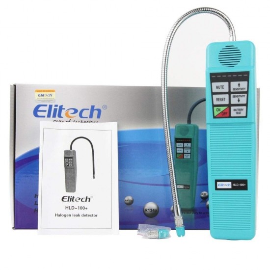 HLD-100+ Halogen Leak Detector Refrigerant Gas Leak Detector Probe with High Sensitivity 3g/yr, AC Leak Tester, Corona Sensor HLD-100+ Halogen Leak Detector Refrigerant Gas Leak Detector Probe with High Sensitivity 3g/yr, AC Leak Tester, Corona Sensor