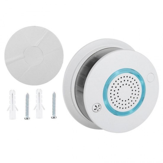 Smart Wireless WIFI+APP Fire Smoke & Temperature Sensor Wireless Smoke Temperature Detector Home Security Smoke Alarm System