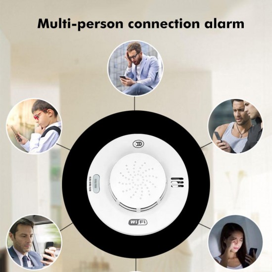 Wifi Smoke Detector Smoke Alarm APP Smoke Sensor Wifi Smoke Detector Smoke Alarm APP Smoke Sensor