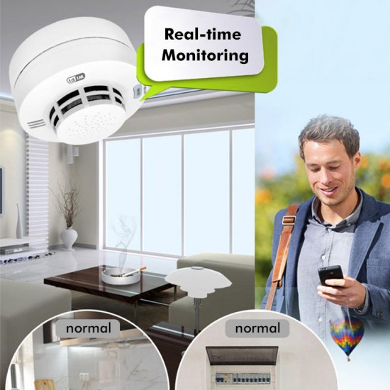 Wifi Smoke Detector Smoke Alarm APP Smoke Sensor Wifi Smoke Detector Smoke Alarm APP Smoke Sensor