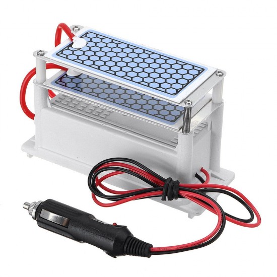 12V 10g Ozone Generator Car Disinfection Sterilization Ozone Deodorization Odor Car Air Purifier