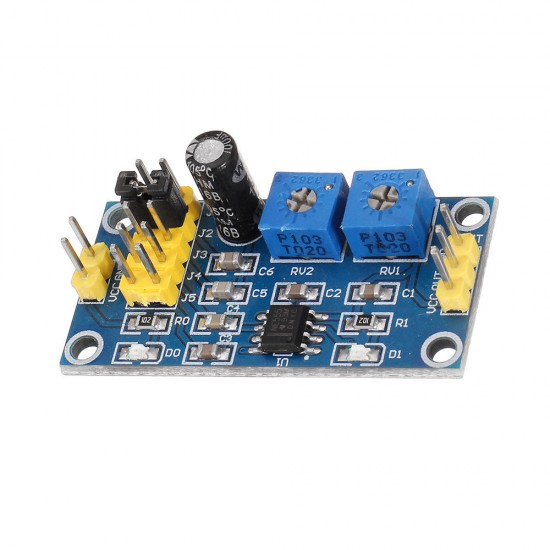 20pcs NE555 Pulse Frequency Duty Cycle Wave Rectangular Wave Signal Generator Adjustable 555 Board NE555P Module