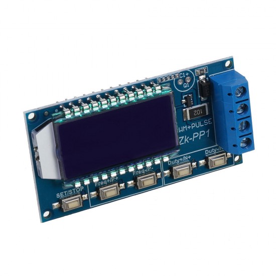 Dual Two Mode PWM Wave Rectangular Wave Signal Generator Control DC Stepper Motor Driver Board Adjustable Pulse Module