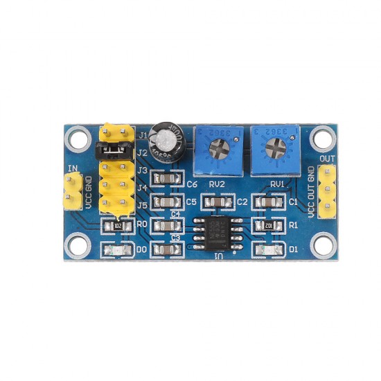 NE555 Pulse Frequency Duty Cycle Wave Rectangular Wave Signal Generator Adjustable 555 Board NE555P Module