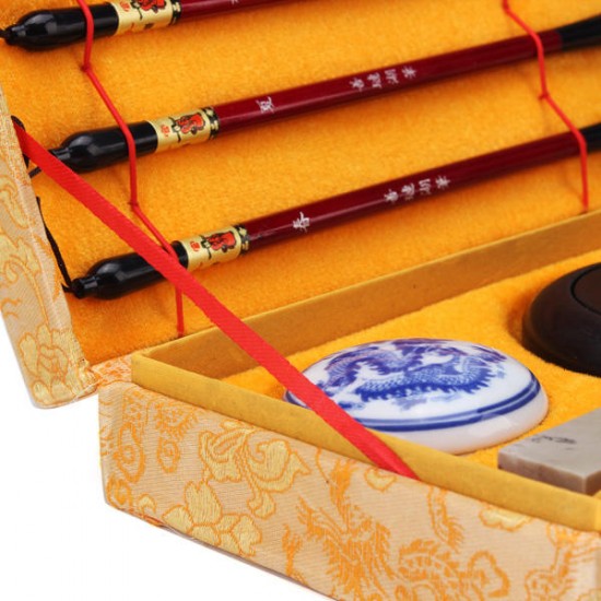 Chinese Calligraphy Set Writing Craft Gift Kits With Case