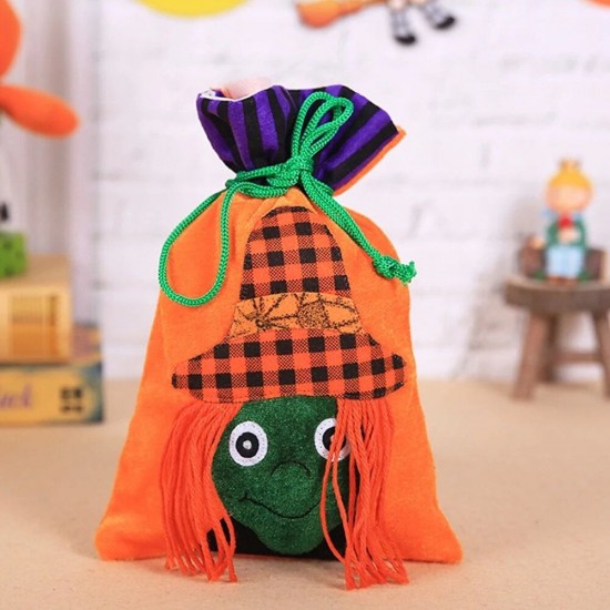Halloween Children Chocolate Candy Packaging Bag Velvet Gift Bag Halloween Children Chocolate Candy Packaging Bag Velvet Gift Bag