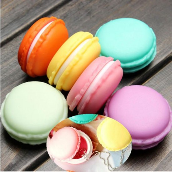 Cute Candy Color Macaron Mini Birthday Gift Box Waterproof Storage Jewelry Rings Pill Box