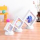 3D Album Floating Frame Holder Coin Box Jewelry Box Display Showcase with Stand