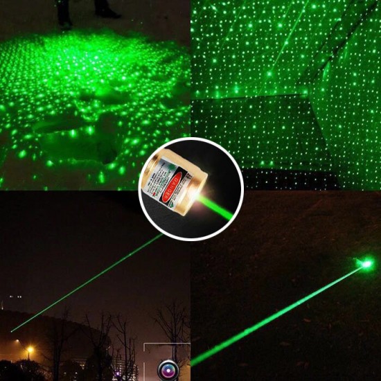 14900 Meters High Power Green Laser Pointer Zoomable Long-range Laser Flashlight Green Laser Lamp with Star Cap