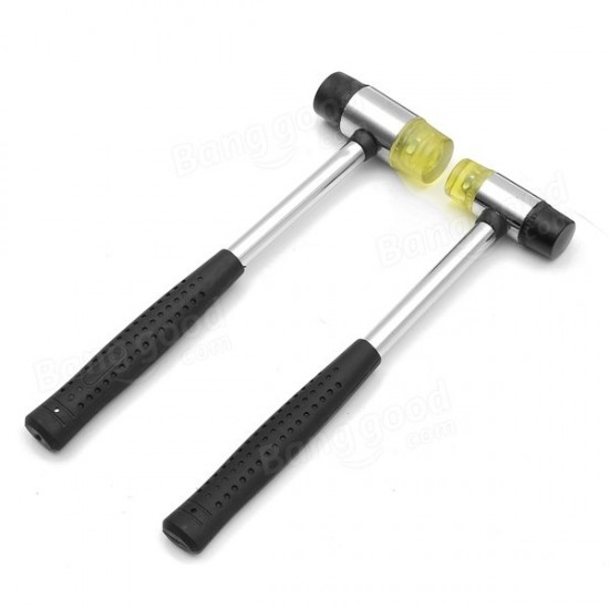 25/30mm Rubber Mallet Hammer Double Face Soft Tap Nylon Head Mallet Tool