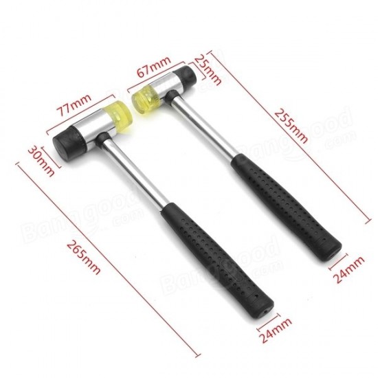 25/30mm Rubber Mallet Hammer Double Face Soft Tap Nylon Head Mallet Tool 25/30mm Rubber Mallet Hammer Double Face Soft Tap Nylon Head Mallet Tool