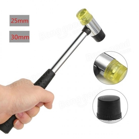 25/30mm Rubber Mallet Hammer Double Face Soft Tap Nylon Head Mallet Tool 25/30mm Rubber Mallet Hammer Double Face Soft Tap Nylon Head Mallet Tool