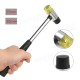 25/30mm Rubber Mallet Hammer Double Face Soft Tap Nylon Head Mallet Tool