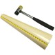 25mm Double-sided Rubber Hammer with Bracelet Shaping Stick Jewelry Repair Tools