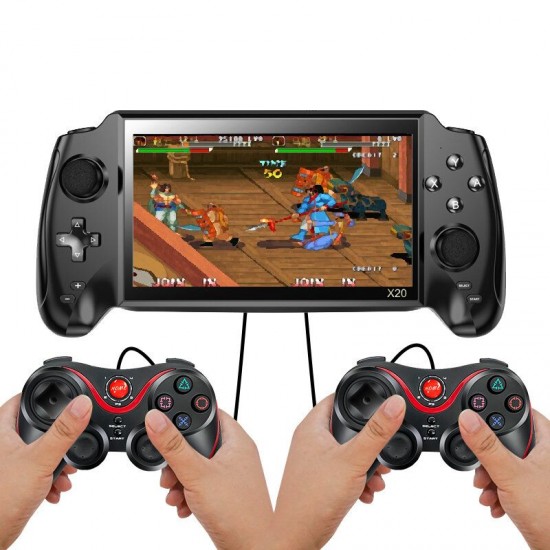 X20 7 inch HD Handheld Game Console 16GB 48GB 7000+ Games Retro Game Player Support MD NEOGEO GBA FC NES Built-in 30MP Camera X20 7 inch HD Handheld Game Console 16GB 48GB 7000+ Games Retro Game Player Support MD NEOGEO GBA FC NES Built-in 30MP Camera