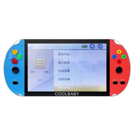 RS-09 7 inch 16GB 3000 Games Retro Handheld Game Console Support GBA FC SFC MD GG GB SMS GBC NES TV Output Classic Game Player
