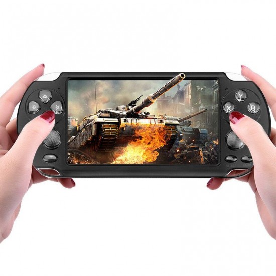 X9-S 8GB 3000+ Games 5.1 inch HD Screen Retro Handheld Game Console Game Player with Double Joystick for PSP PS1 Game Emulator