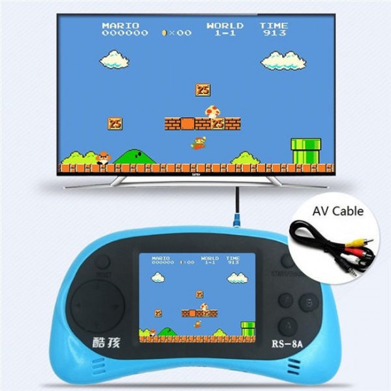 RS-8 8Bit 2.5inch Screen Built-in 260 Different Classic Games Handheld Game Consoles with AV Cable