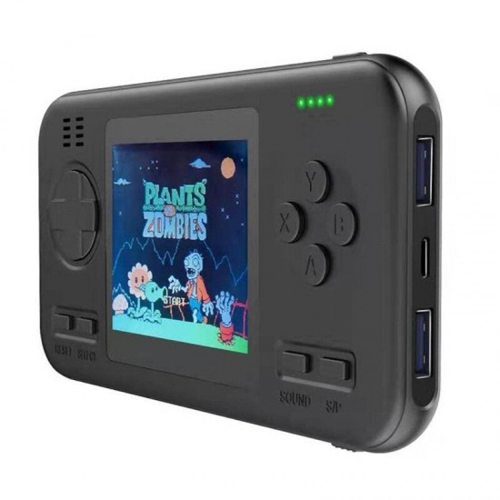 Portable 416 Retro Video Games Mini Handheld Game Console Game Player with 2.8 Inch Color Screen 8000mAh Power Bank for Phone Pad