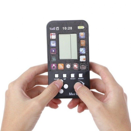 Retro Classic Childhood Tetris Handheld Game Players LCD Kids Games Toys Game Console Riddle Learning Educational Toys