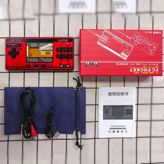 Retro Video Handheld Game Console 500 Classic Games 8000mAh Power Bank for Mobile Phone FC Pocket Game Player Retro Video Handheld Game Console 500 Classic Games 8000mAh Power Bank for Mobile Phone FC Pocket Game Player