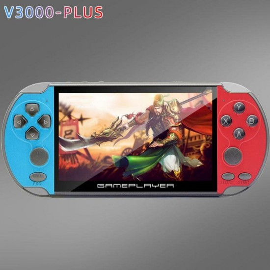 V3000 Plus 8GB 128-bit 10000+ Games 5.1 inch HD Color Screen Retro Handheld Video Game Console Game Player Support GBA NES BIN GBC GB