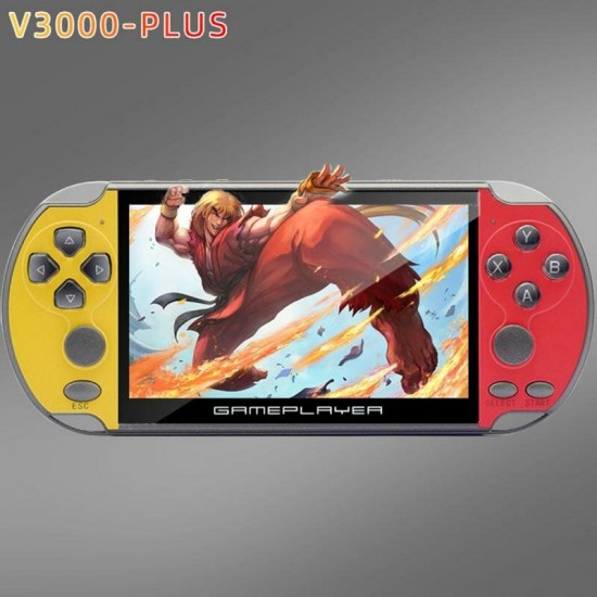 V3000 Plus 8GB 128-bit 10000+ Games 5.1 inch HD Color Screen Retro Handheld Video Game Console Game Player Support GBA NES BIN GBC GB