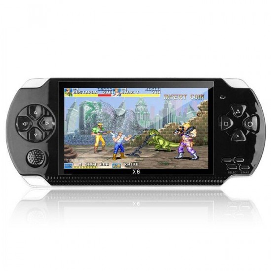 X6 8GB 128-bit 10000+ Games 4.3 inch PSP High Definition Retro Handheld Video Game Console Game Player