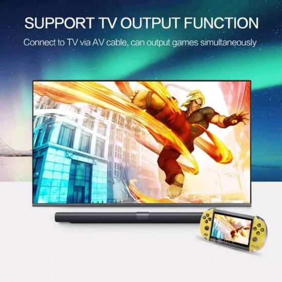 X7 V3000 PLUS 8GB 10000 Games Handheld Game Console Support PS1 NES SFC CPS NEOGEO Games 5.1 Inch Screen 128 Bit with Camera Video E-book MP4 MP5 Player X7 V3000 PLUS 8GB 10000 Games Handheld Game Console Support PS1 NES SFC CPS NEOGEO Games 5.1 Inch Screen 128 Bit with Camera Video E-book MP4 MP5 Player