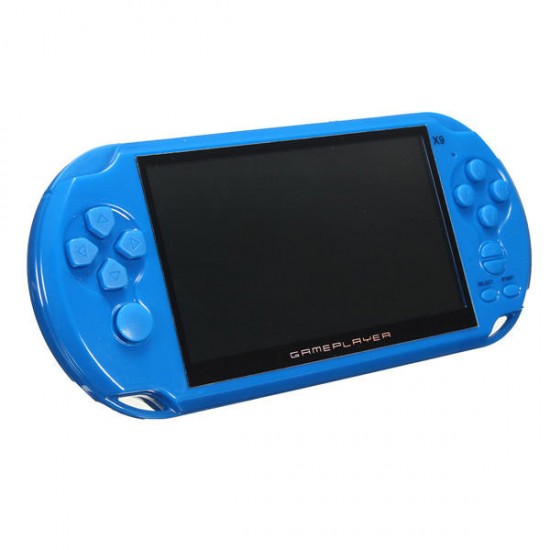 X9-S Rechargeable 5.0 inch 8G Handheld Retro Game Console Video MP3 Player Camera
