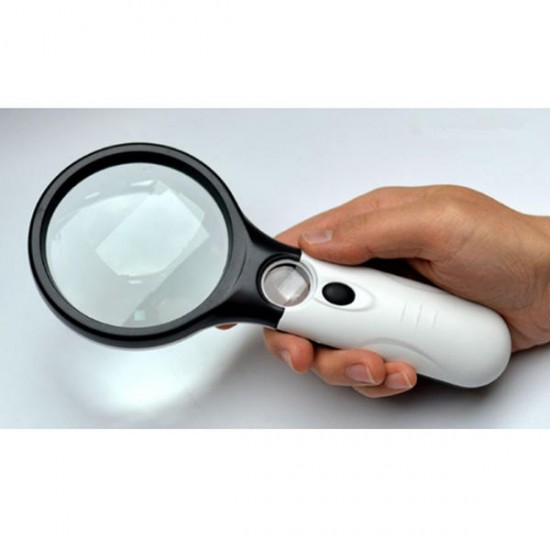 10X 20X 3 LED Light Handheld Magnifier Reading Magnifying Lens Glass Jewelry Craft Loupe